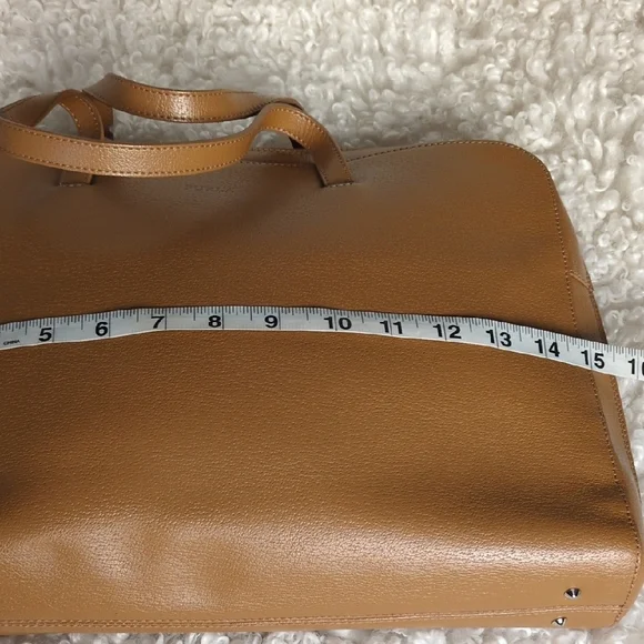 Furla Tan Leather Laptop Bag - Picture 6 of 11